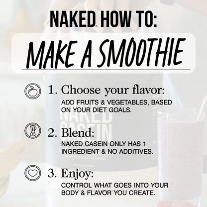 Micellar Casein Protein Powder | Naked Casein - 2LB