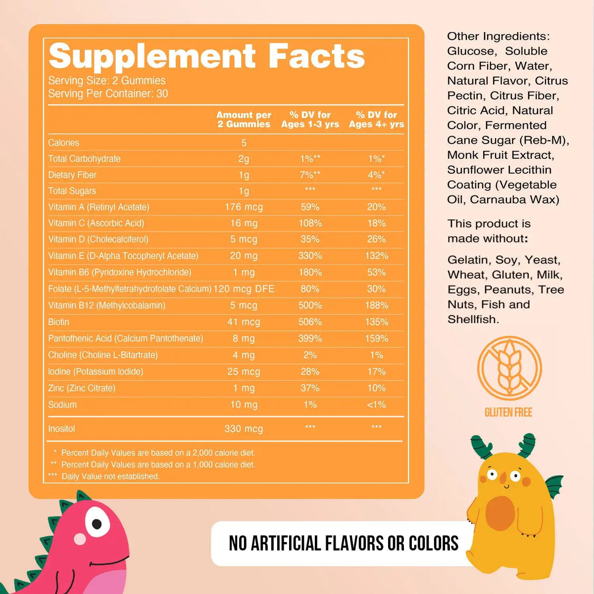 Kids Multivitamin Gummies | 60 Fruit Gummies