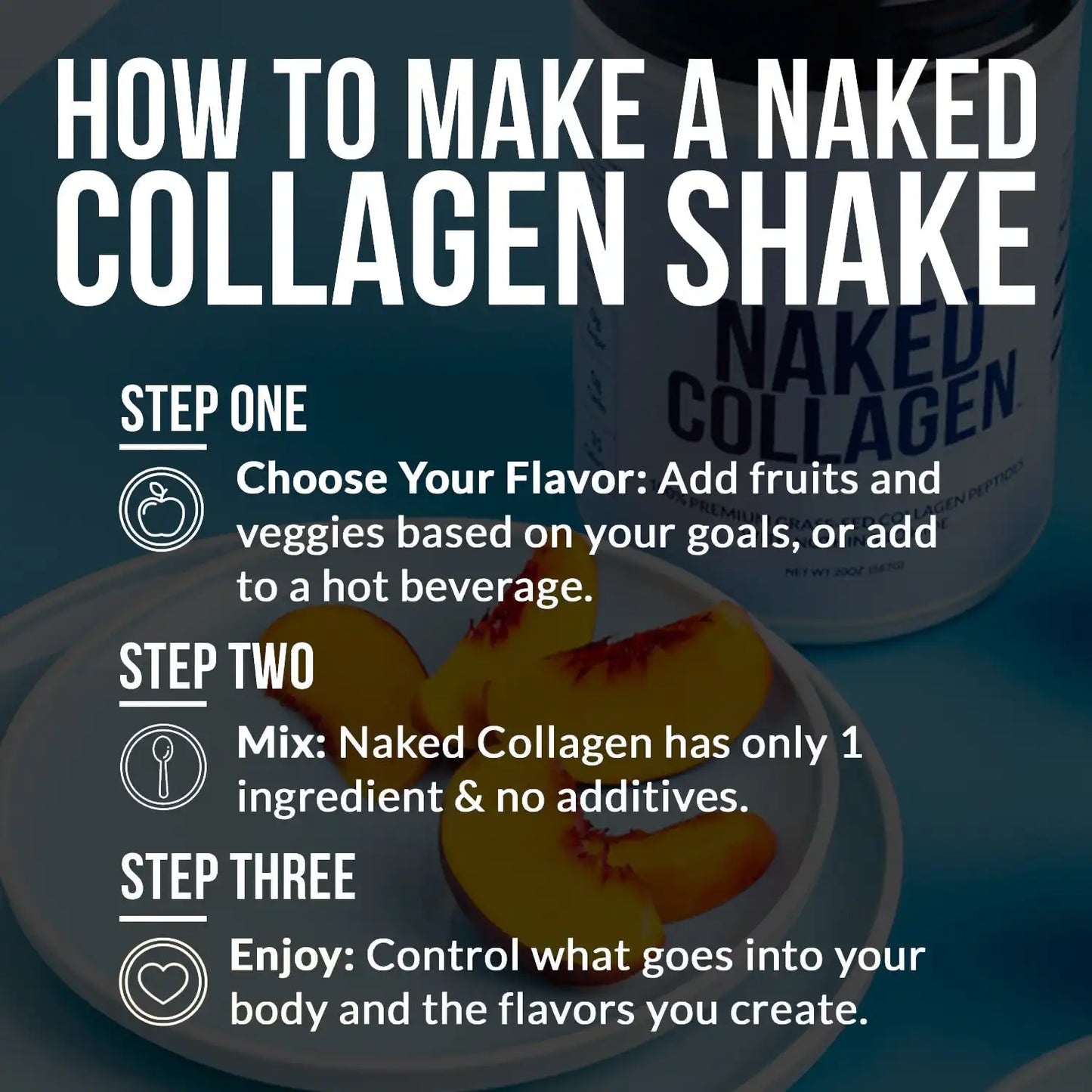 Chocolate Collagen Peptides Powder | Naked Collagen - 1.3 LB