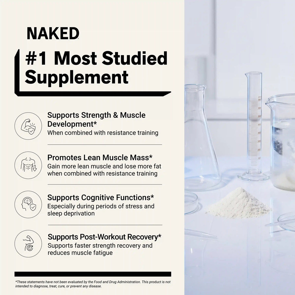 Creatine Travel Packets | Naked Creatine - 30 Servings