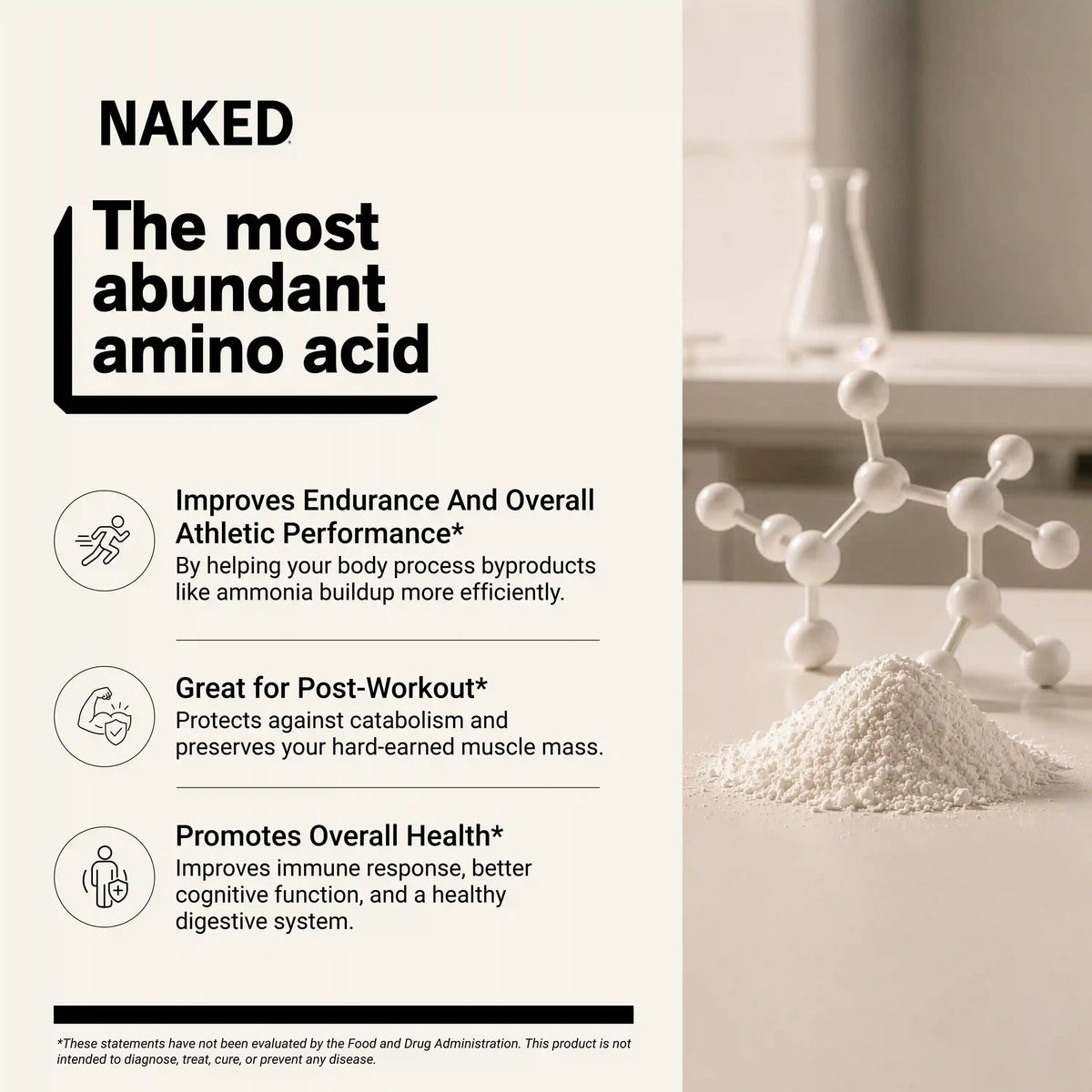 Glutamine Powder | Naked Glutamine 1KG
