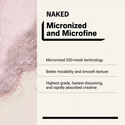 Strawberry Creatine Monohydrate Powder | Naked Creatine - 2.2LB