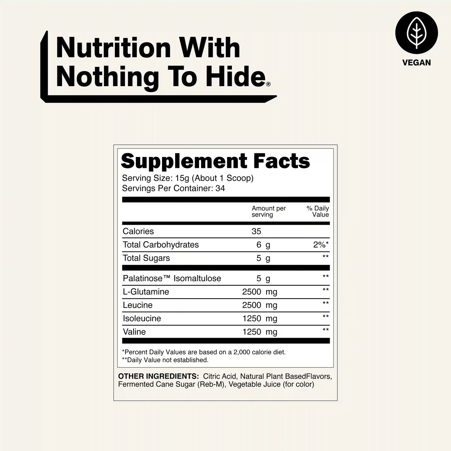 Strawberry Lemonade Branched Chain Amino Acids | Naked BCAAs - 34 Servings